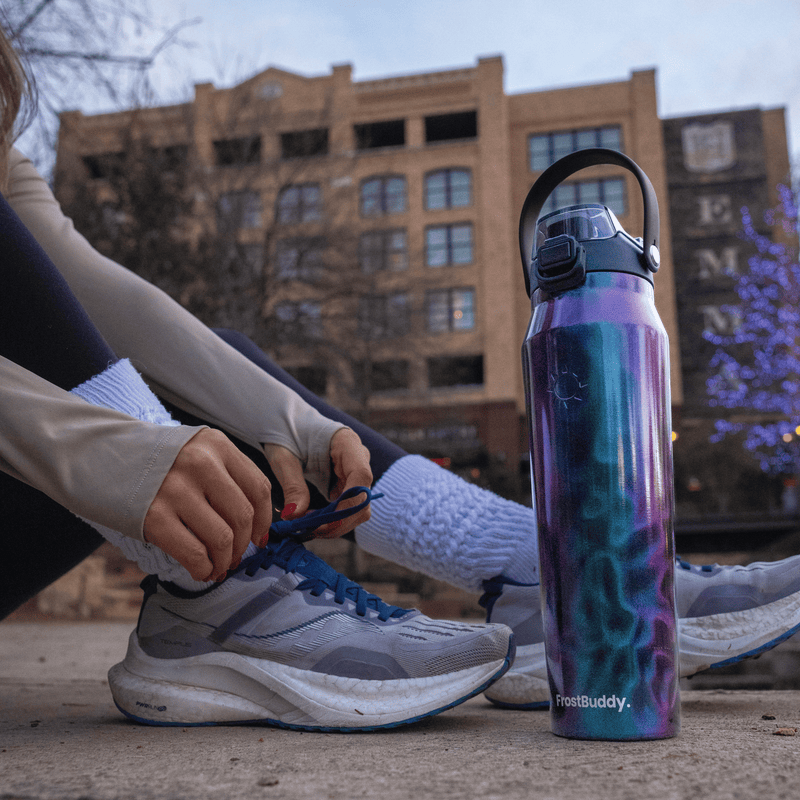Bottle 24oz Pink Checkered